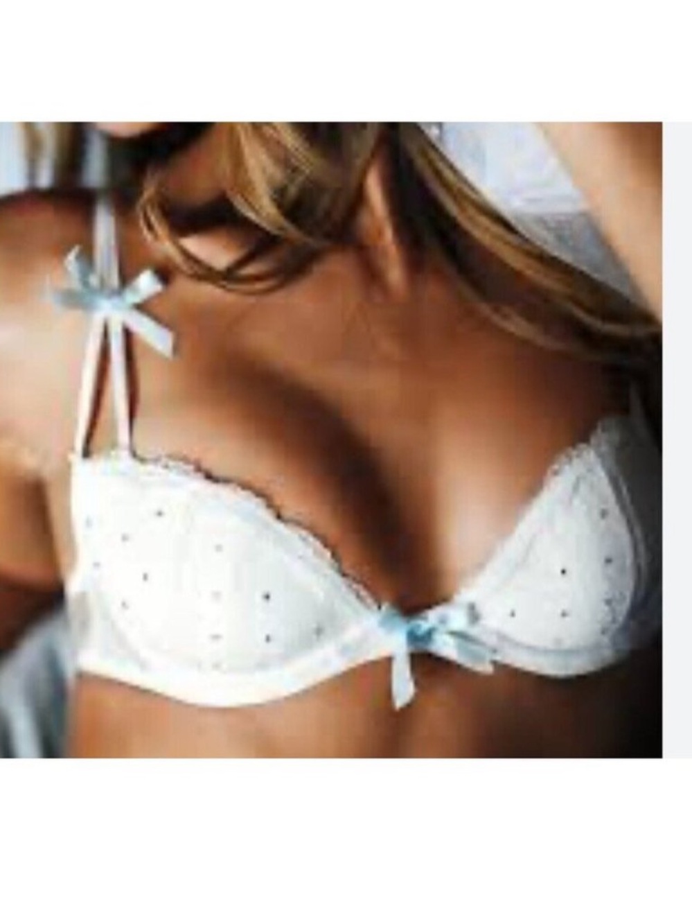 VS I Do Bridal PushUp Bridal Crystal Embellishments Bra